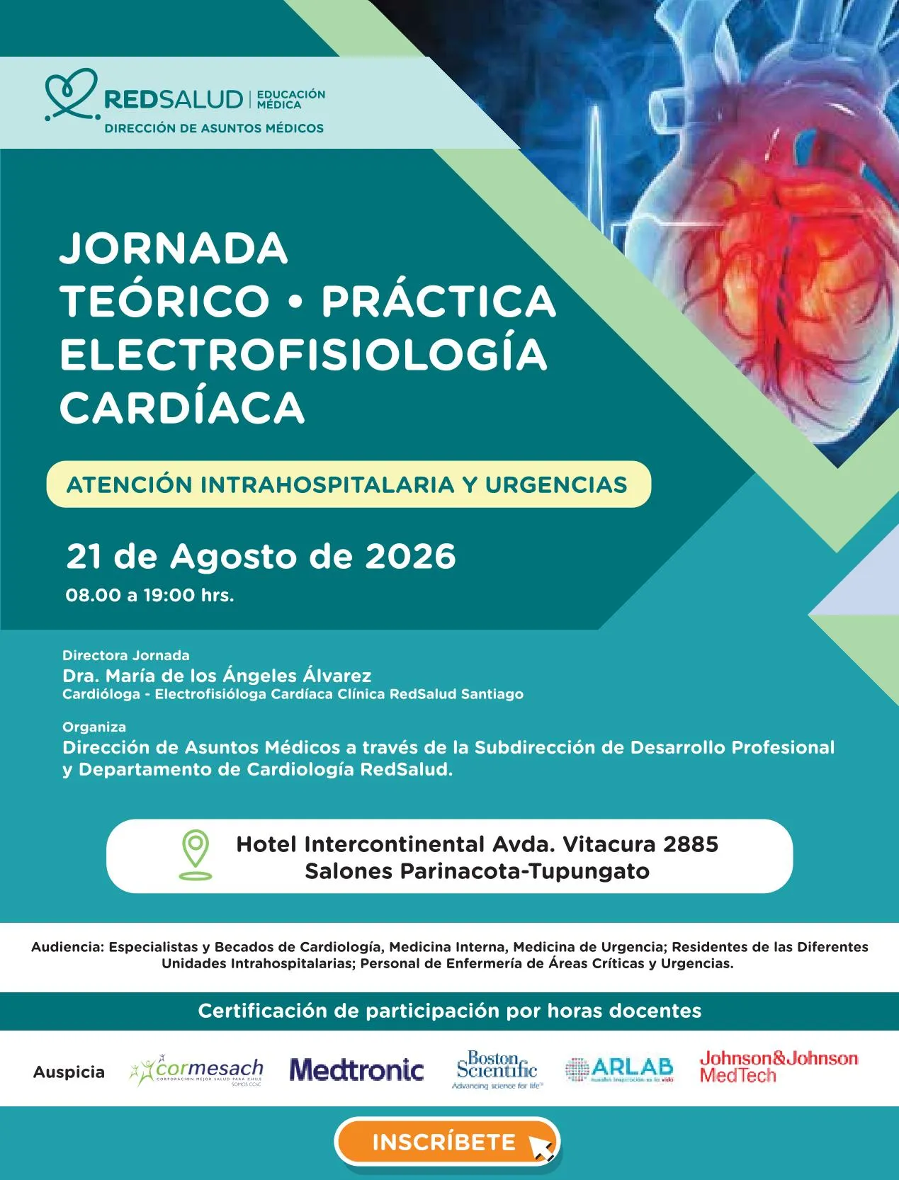 Jornada Teórico-Práctica de Electrofisiología Cardíaca, Atención Intrahospitalaria y Urgencias